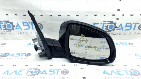 Right side mirror BMW X5 G05 19-23, 5 pins, turn signal, heating, memory, BSM, graphite, scratches, sand