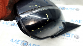 Right side mirror BMW X5 G05 19-23, 5 pins, turn signal, heating, memory, BSM, graphite, scratches, sand
