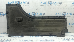 The front right underbody protection of the BMW X5 G05 19-23 is worn out.