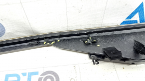 Left lower front panel trim for Audi Q8 19-26, gray-brown wood, with backlight, scratched