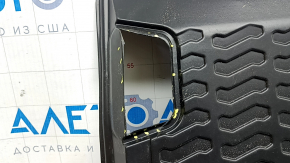 Black trunk mat (rubber) for Audi Q8 19-26, cutouts for hooks, scratches