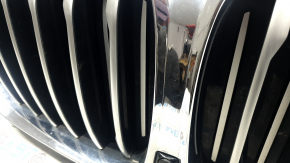 BMW X5 G05 19-23 radiator grille assembly with radiator deflector louvers 3.0T with motor, without chamber, X-LINE, chrome, sand