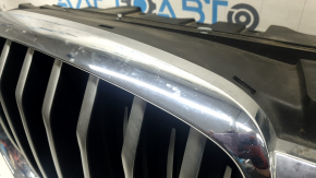 BMW X5 G05 19-23 radiator grille assembly with radiator deflector louvers 3.0T with motor, without chamber, X-LINE, chrome, sand