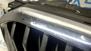 BMW X5 G05 19-23 radiator grille assembly with radiator deflector louvers 3.0T with motor, without chamber, X-LINE, chrome, sand