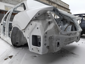 Quarter wing rear left Audi Q8 19-26 on the body, white