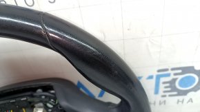 BMW X5 G05 19-26 black leather steering wheel with heating, under the petals, Sport, scratches, worn