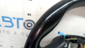 BMW X5 G05 19-26 black leather steering wheel with heating, under the petals, Sport, scratches, worn