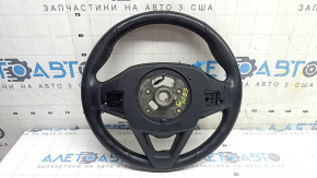 BMW X5 G05 19-26 black leather steering wheel with heating, under the petals, Sport, scratches, worn