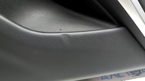 Door trim panel rear right BMW X5 G05 19-22 black leather without curtain, Fineline Stripe wood insert, black leather armrest, with handle and overlays, dent, scratches