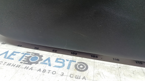 Front right door trim card BMW X5 G05 19-23 black leather, Fineline Stripe wood insert, black leather armrest, with handle and overlays, with button, dent