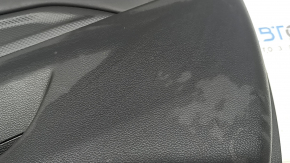 Subaru Forester 19-24 SK front right door panel, black with black insert, black leather armrest, with handle, scratches
