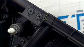 Subaru Forester 19-24 SK rear right door panel, black with black insert, black leather armrest, matte black insert, with handle, scratches