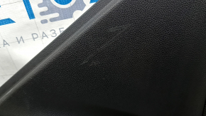 Subaru Forester 19-24 SK rear right door panel, black with black insert, black leather armrest, matte black insert, with handle, scratches