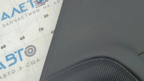 Subaru Forester 19-24 SK rear right door panel, black with black insert, black leather armrest, matte black insert, with handle, scratches