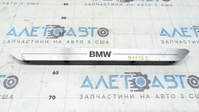 Front left door sill insert for BMW X5 G05 19-23, chrome, with backlight, scratches