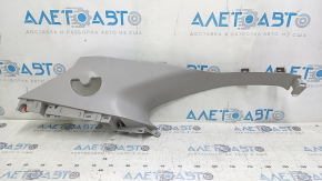 Left rear pillar trim for Toyota Highlander 20-26, gray, plastic turned white