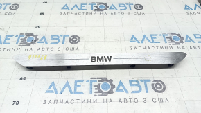 Front right door sill insert for BMW X5 G05 19-23, chrome, with backlight, scratches