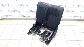 Rear seat, 2nd row, left, VW Tiguan 22-24, black cloth, white stitching