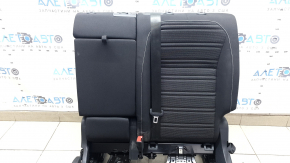 Rear seat, 2nd row, left, VW Tiguan 22-24, black cloth, white stitching