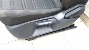 Driver's seat for a VW Tiguan 22-24 without airbags, manual, heated, black cloth, white stitching, ready to clean