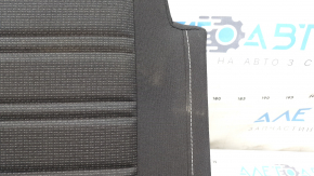 Rear seat cushion, 2nd row, left, VW Tiguan 18-21, black leather, perforated