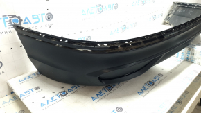 The rear bumper is bare, the lower part of the VW Tiguan 22-24, the structure is without parking sensors, it is torn, dented, the fasteners are broken, there are scratches.