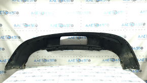 The rear bumper is bare, the lower part of the VW Tiguan 22-24, the structure is without parking sensors, it is torn, dented, the fasteners are broken, there are scratches.