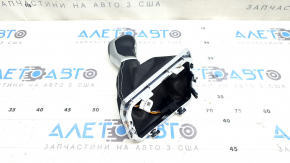 VW Tiguan 18-24 Type 2 Gear Knob, Black Leather, Without Shifter Cover, Scratches, Bumps