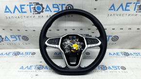 VW Tiguan 18-24 steering wheel, black leather, scratches