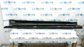 A set of illuminated door sills for a BMW 7 G12 16-22, M-Sport, worn, scratched, after repair