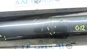 A set of illuminated door sills for a BMW 7 G12 16-22, M-Sport, worn, scratched, after repair