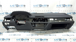BMW 7 G11 G12 16-19 leather dashboard with AIRBAG, black and beige