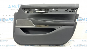 Front right door trim panel for BMW 7 Series G11 G12 16-22, black leather, with lighting and handle, Harman Kardon