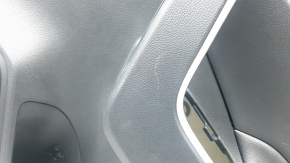 Toyota Rav4 19-24 black rear right door panel, black leather armrest, gray molding, with black plastic insert, with handle, scratch