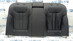 Backrest of the rear row of seats with armrest BMW 7 G11 G12 16-22 black leather with heating, dented