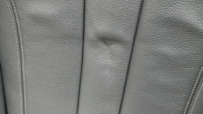Backrest of the rear row of seats with armrest BMW 7 G11 G12 16-22 black leather with heating, dented