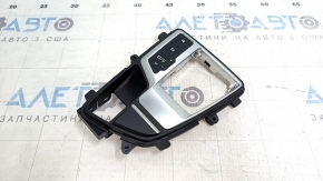 Audi A5 F5 17-24 shifter cover, black, scratches on chrome