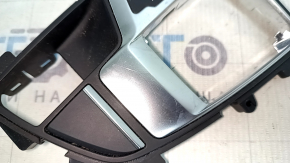 Audi A5 F5 17-24 shifter cover, black, scratches on chrome