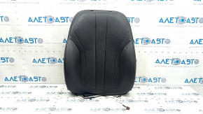Driver's seat back upholstery BMW 7 G11 G12 16-19 black leather, heated, scratches, tear