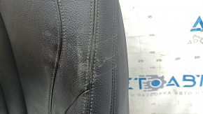 Driver's seat back upholstery BMW 7 G11 G12 16-19 black leather, heated, scratches, tear