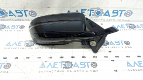 Right side mirror BMW 7 G11 G12 16-22, 9 pins, black, bottom black gloss, turn signal, camera, BSM, scratches, chips