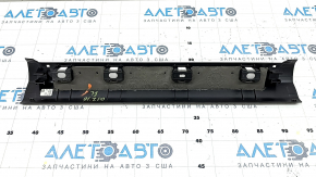 Inner door sill trim, front left, BMW 7 Series G11 G12 16-22, black