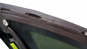 Rear right window with blind glass for Porsche Cayenne 958 11-14 with molding, torn seal