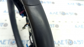 Bare steering wheel BMW 7 G11 G12 16-19 black leather, Sport, with heated paddle shifters, scratches, tears