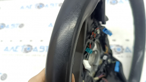 Bare steering wheel BMW 7 G11 G12 16-19 black leather, Sport, with heated paddle shifters, scratches, tears