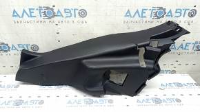 Lower left rear pillar trim for Toyota Rav4 19-25, black, hybrid, worn