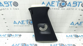 Center pillar trim, upper belt, left, BMW 7 G11 G12 16-22, black, scratches