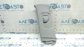 Left center pillar trim, upper belt, Toyota Rav4 19-24, gray, scratches