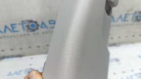 Left center pillar trim, upper belt, Toyota Rav4 19-24, gray, scratches
