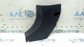 Left lower front pillar trim for Toyota Rav4 19-24, black, worn